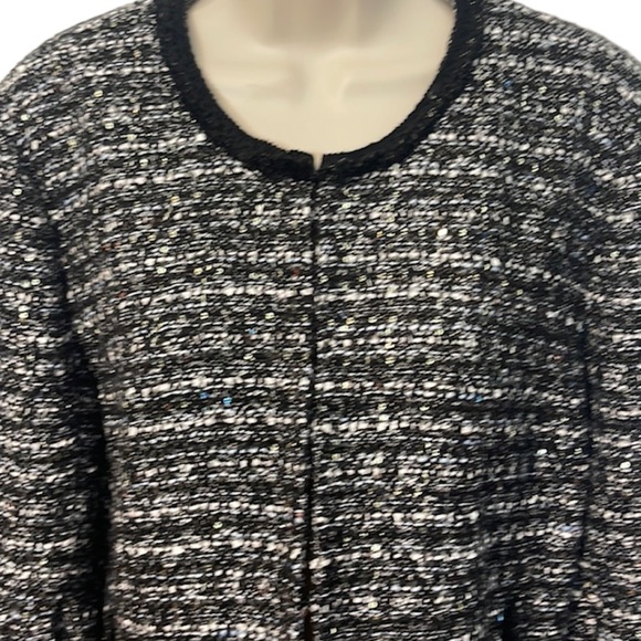 NWT J. Crew Lady Jacket in Black Sequin Tweed - Picture 6 of 9